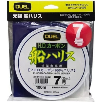 Леска YO-ZURI DUEL H.D.CARBON FUNE LEADER FLUORO100%/100m #4.0 7.0kg (0.33mm)